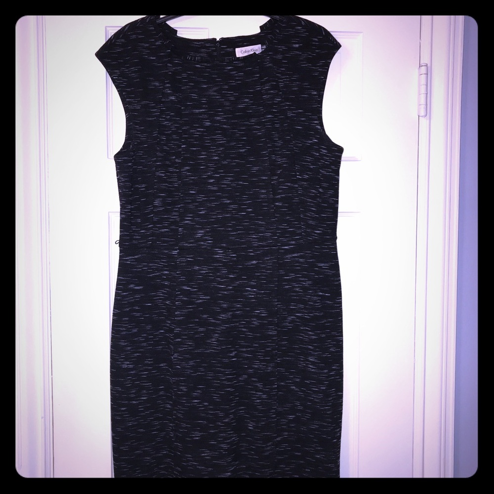 Knit jersey sheath dress